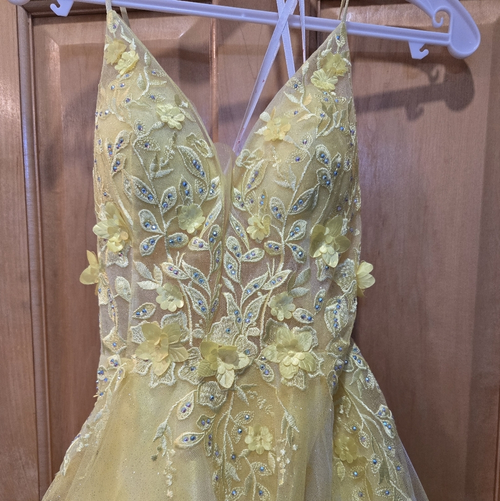 Yellow Prom Dress - Picture 7 of 8